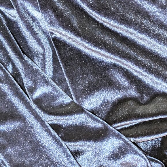 NWT Lulus | Final Song Cross Back Navy Blue Velvet Maxi Dress | Size XL - Picture 13 of 16